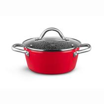 Panela Caçarola Granito Stoneflon N20 Tampa de Vidro MTA Panela Caçarola Granito Stoneflon N20 Tampa de Vidro MTA