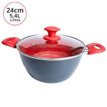 Panela Caçarola indução Antiaderente Revestimento Cerâmico 3,7mm - Panela Caçarola indução Antiaderente Revestimento Cerâmico 3,7mm -