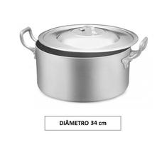 Panela Caçarola Industrial Alumínio Vigor 14,5 L 16x34cm