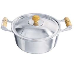 Panela Caçarola N16 Brilhante Alumínio Polido Fundido Grosso Panela Caçarola N16 Brilhante Alumínio Polido Fundido Grosso