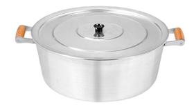 Panela Caçarola N32 10,9 Lts Alça De Madeira Funda Alta Asj