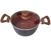 Panela Caçarola Nano Cerâmica Antiaderente Indução TV 22cm Panela Caçarola Nano Cerâmica Antiaderente Indução TV 22cm