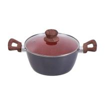 Panela Caçarola Nano Cerâmica Antiaderente Tampa V 20cm 2,3l.