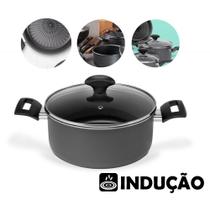 Panela Caçarola Ø20cm Alumínio Antiaderente Fogão Indução Tampa Cozinha - 88220 Multiflon