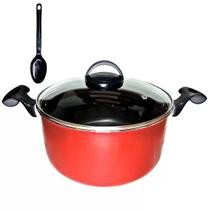 Panela Caçarola Plus Grande N24cm Antiaderente + 1 Colher Nylon Panela Caçarola Plus Grande N24cm Antiaderente + 1 Colher Nylon
