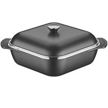 Panela Caçarola Quadrada Tramontina Lyon 28cm Alumínio Antiaderente Starflon Indução 5,5L Todos Fogões premium