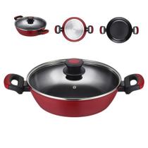 Panela Caçarola Rasa Antiaderente Cerâmica Fundo Indução 28cm Oxford Em Alumínio Forjado Panela Caçarola Rasa Antiaderente Cerâmica Fundo Indução 28cm Oxford Em Alumínio Forjado
