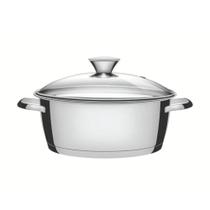 Panela Caçarola Rasa Tramontina Inox 3,3L com Tampa - 7891116079232