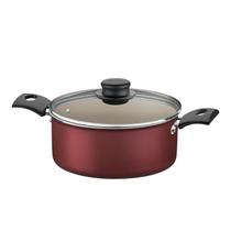 Panela Caçarola Turin Tramontina 18 cm Com Tampa Vermelha Panela Caçarola Turin Tramontina 18 cm Com Tampa Vermelha