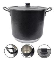 Panela Caldeirão Industrial Grande Para Feijoada N30 Preto