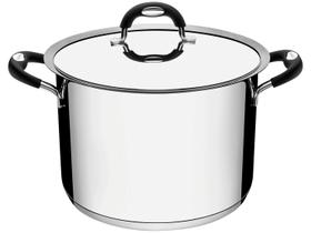 Panela Caldeirão tramontina Aço Inox 7,7L 24cm com tampa Duo Silicone Panela Caldeirão tramontina Aço Inox 7,7L 24cm com tampa Duo Silicone