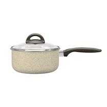 Panela com Tampa Ceramic Life Suprema em Alumínio com Revestimento Cerâmico Vanilla 18cm 1,9L - Brinox