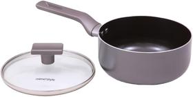 Panela Com Tampa de Vidro 18 Cm Sartin Grafite Antiaderente MIMO 8121