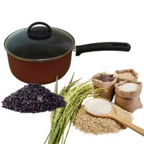 Panela Com Tampa de vidro Avulsa Arroz Pequena com Cabo de Baquellite 20cm vermelho preto Panela Com Tampa de vidro Avulsa Arroz Pequena com Cabo de Baquellite 20cm vermelho preto