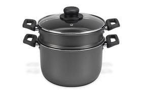 Panela cozi vapor cuscuzeira 20cm 4 litros antiaderente 7 camadas legumes a vapor Panela cozi vapor cuscuzeira 20cm 4 litros antiaderente 7 camadas legumes a vapor