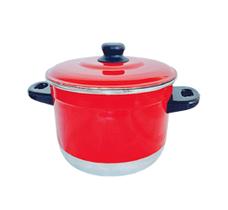 Panela Cozimento A Vapor Alumínio 3 Em 1 Banho Maria Pudim