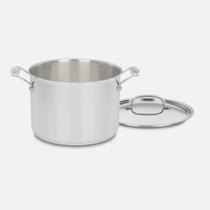 Panela cuisinart chef's classic em aço inox 8 litros com tampa 766-24