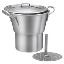 Panela Cuscuzeiro De Alumínio N34 Linha Hotel 19 Litros Abc