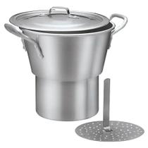 Panela Cuscuzeiro De Alumínio N38 Linha Hotel 27 Litros Abc