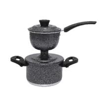Panela Cuzcuzeira Economica 800ml Aluminio Grosso Craqueada