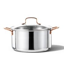 Panela de Aço Inoxidável Tripla Camada CAROTE 7,6 L, Panela Não Tóxica com Tampa, Panela para Sopa e Macarrão, Aquecimento Uniforme, Segura para Forno, Compatível com Fogões de Indução, Cerâmica e Gás, Prata Panela de Aço Inoxidável Tripla Camada CAROTE 7,6 L, Panela Não Tóxica com Tampa, Panela para Sopa e Macarrão, Aquecimento Uniforme, Segura para Forno, Compatível com Fogões de Indução, Cerâmica e Gás, Prata