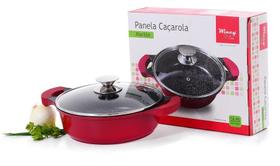 Panela de Alumínio e Aço Inoxidável com Tampa de Vidro 3.5L Panela de Alumínio e Aço Inoxidável com Tampa de Vidro 3.5L