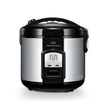 Panela de Arroz 10 Xícaras com Função Manter Aquecido e Bandeja a Vapor 127V 700W Inox Multi - GO005