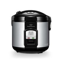 Panela de Arroz 10 Xícaras de Inox, Função Manter Aquecido e Bandeja a Vapor 220v-700w Multi - GO006