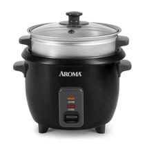 Panela de Arroz Aroma Housewares ARC-363-1NGB - 0,6L (3 Xícaras) - Preta
