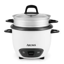 Panela de arroz e vaporizador de alimentos Aroma Housewares 1,4 L (6 xícaras)