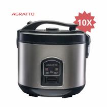 Panela De Arroz Elétrica 10 Xícaras 110/220V 5 em 1 Agratto Visor Vidro