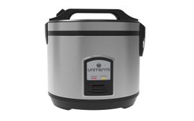 Panela de arroz elétrica 10 xícaras Legumes Multifuncional com Cesto Colher Copo Medidor Unitermi (INOX)