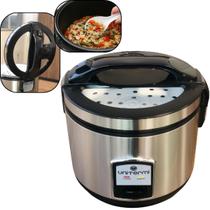 Panela de arroz elétrica 10 xícaras Legumes Multifuncional com Cesto Colher Copo Medidor Unitermi Panela de arroz elétrica 10 xícaras Legumes Multifuncional com Cesto Colher Copo Medidor Unitermi