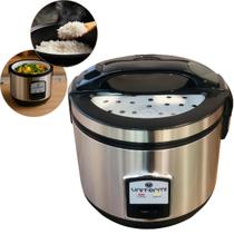 Panela de arroz elétrica 6 xícaras Legumes Multifuncional com Cesto Colher Copo Medidor Unitermi