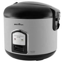 Panela de Arroz Elétrica Britânia BPA10PI - 700W 10 Xícaras Cinza e Preta