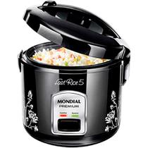 Panela de Arroz Elétrica Mondial Fast Rice 5, 220V Preto 400W