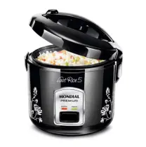 Panela de Arroz Elétrica Mondial Premium Preta