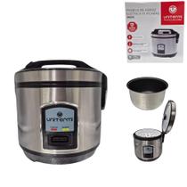 Panela de Arroz Grande Elétrica Antiaderente Inox 10 xícaras 127V