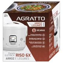 Panela de Arroz Riso PA6X Agratto 400W 127V Branca - PA6X-01 Panela de Arroz Riso PA6X Agratto 400W 127V Branca - PA6X-01