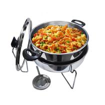 Panela De Banho Maria Réchaud de Alumínio Para Buffet Festas Restaurante 5 Litros