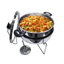 Panela De Banho Maria Réchaud de Alumínio Para Buffet Festas Restaurante 5 Litros