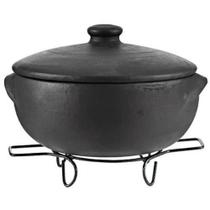 Panela De Barro Capixaba 7L Com Suporte Panela De Barro Capixaba 7L Com Suporte
