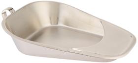 Panela de cama de fratura Grafco, mictório feminino em aço inoxidável Panela de cama de fratura Grafco, mictório feminino em aço inoxidável