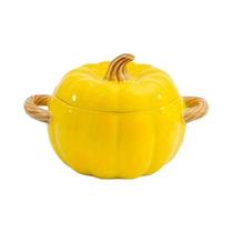 Panela De Cerâmica Halloween Em Formato De Abóbora 50OZ Com Tampa, Panela Fofa Para Sobremesas, Não Panela De Cerâmica Halloween Em Formato De Abóbora 50OZ Com Tampa, Panela Fofa Para Sobremesas, Não