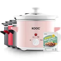 Panela de Cerâmica KOOC Slow Cooker de 2 Litros - Aço Inoxidável Panela de Cerâmica KOOC Slow Cooker de 2 Litros - Aço Inoxidável
