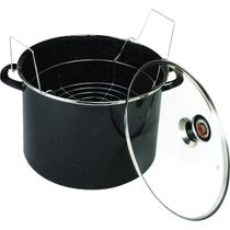 Panela de cozinha Granite Ware Canner Steel Black 21QT