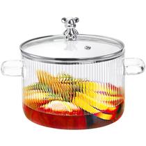 Panela de cozinha Jucoan Glass Panela de 1,8 L transparente com tampa Panela de cozinha Jucoan Glass Panela de 1,8 L transparente com tampa