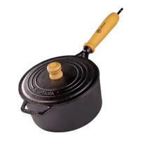 Panela de Ferro Caçarola 24 cm 4,1 L Com Cabo de Madeira Panela de Ferro Caçarola 24 cm 4,1 L Com Cabo de Madeira