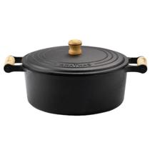 Panela De Ferro Caçarola de Ferro Fundido com Tampa de Ferro 7,5l n 30 Santana