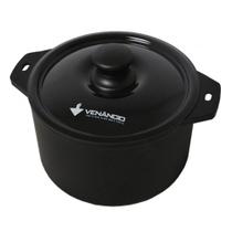 Panela de Ferro Fundido com Tampa Preta 28 centímetros - Venâncio
